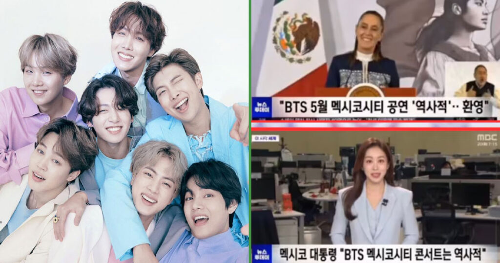 Claudia Sheinbaum apareció en programa de Corea del Sur por el tema de BTS