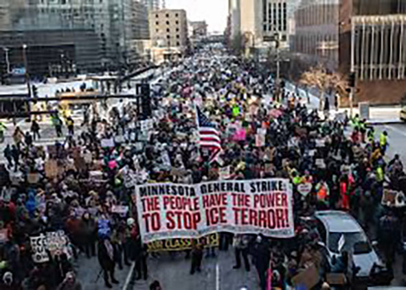 Huelga general en Minneapolis tras el asesinato de otra persona a manos de agentes federales