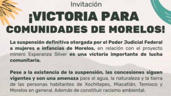 Mujeres e infancias contra la minería en Morelos