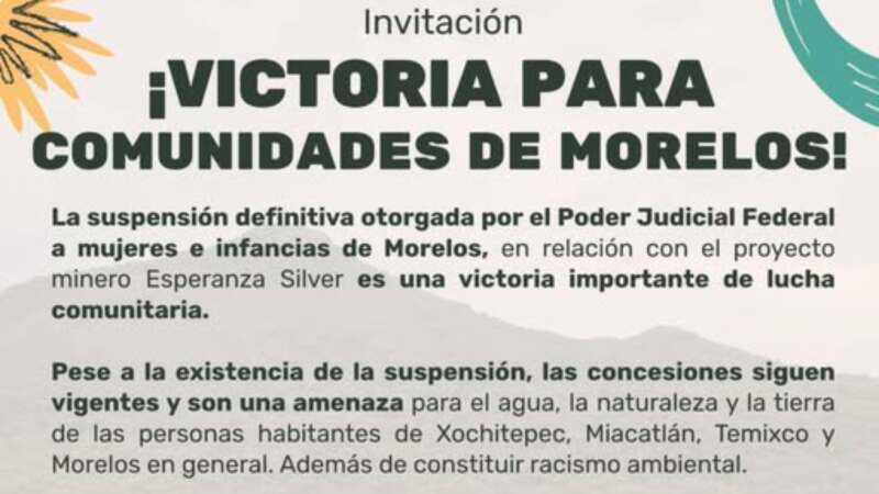 Mujeres e infancias contra la minería en Morelos