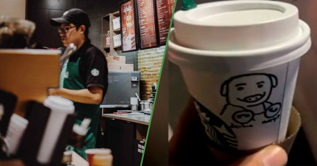 No debí hacer eso: despiden a trabajador de Starbucks por dibujar un cerdito en el vaso de un cliente