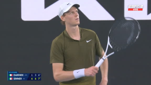 Regresó la confianza: Jannik Sinner se mete a los cuartos de final del Australia Open tras derrotar a Luciano Darderi