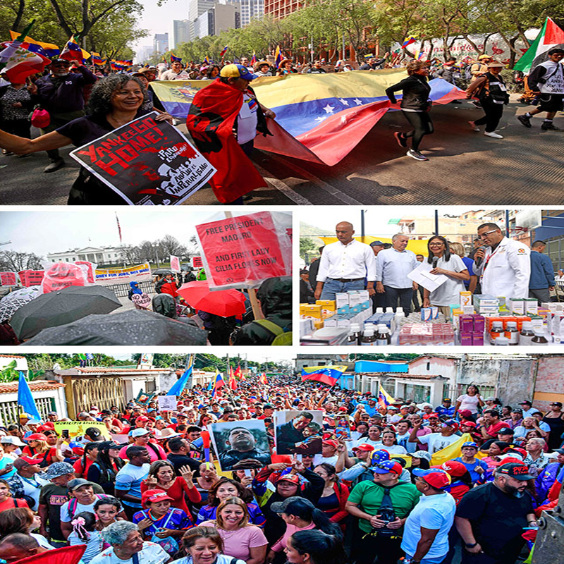 Respeto a soberanía de Venezuela, exigen miles en la CDMX