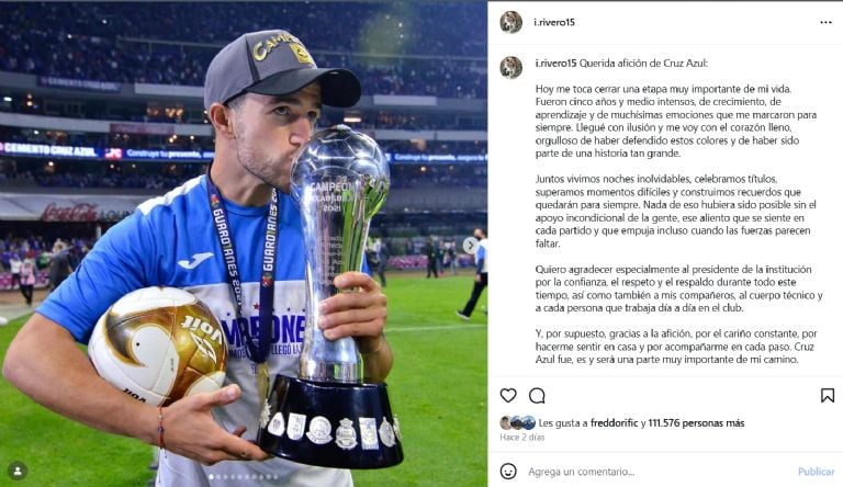 Rivero, un capitán desechado por Cruz Azul: ¿Ingratitud o negocio?