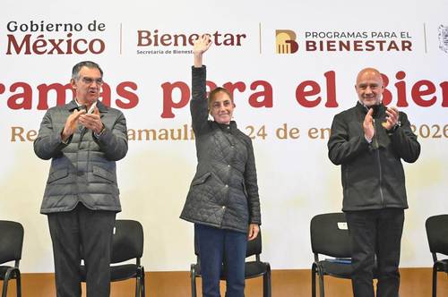 Sheinbaum entrega Viviendas para el Bienestar en Tamaulipas