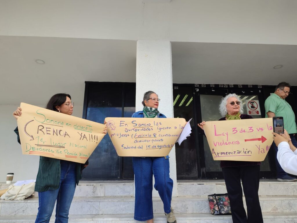 Colectivos feministas exigen aplicación efectiva de la Ley 3 de 3 en Sonora