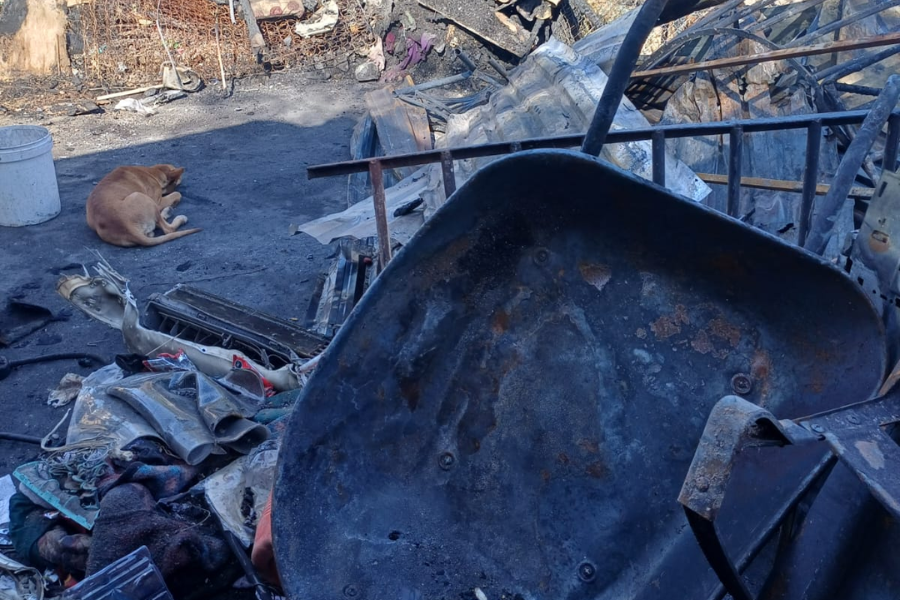 Dos familias pierden su patrimonio tras incendio en Hermosillo