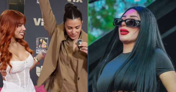 ¿Que no son las mismas? Conductora confunde a Yeri Mua con Bellakath en pleno evento en vivo