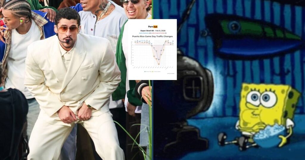 Reguetoneros solitarios: reproducciones nopor bajaron durante el show de Bad Bunny en el Super Bowl
