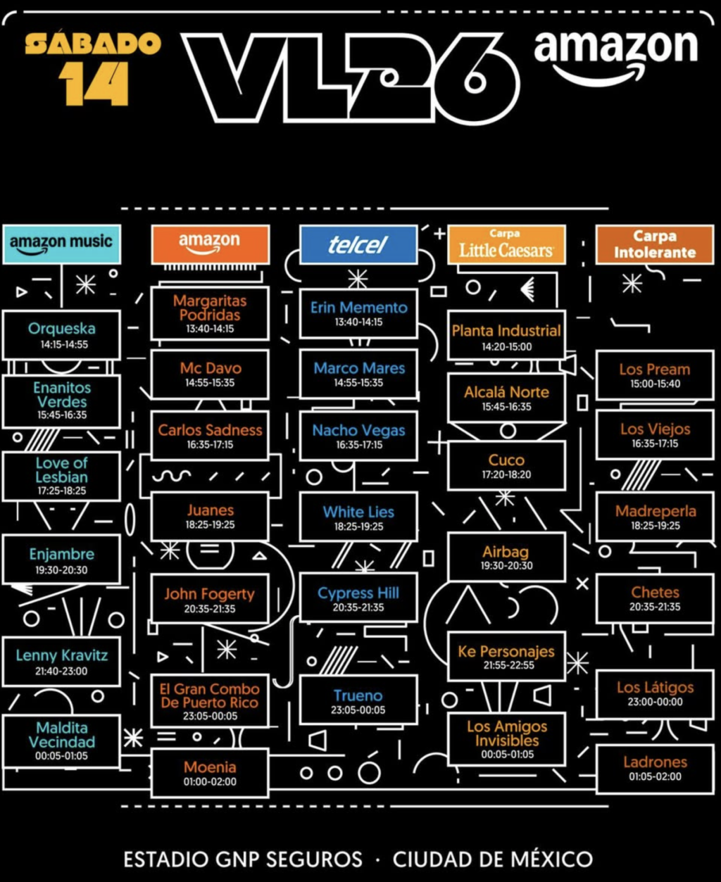 Salieron los horarios para el Vive Latino 2026: momento de empezar a planear tu vida