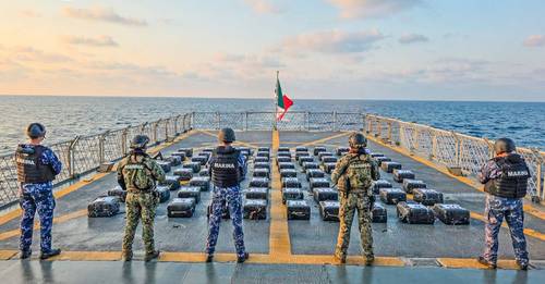 Decomisa Semar dos toneladas de cocaína frente a costas de Acapulco