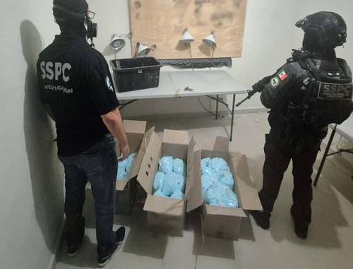 Decomisan 270 kilos de fentanilo y detienen a capo de célula criminal