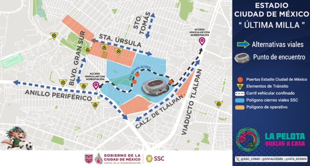 Reinauguración del Estadio Azteca se blindará con más de 10 mil policías