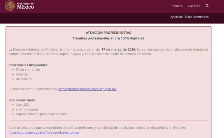 SEP digitaliza trámites profesionales; conoce cúales son y cómo hacerlos