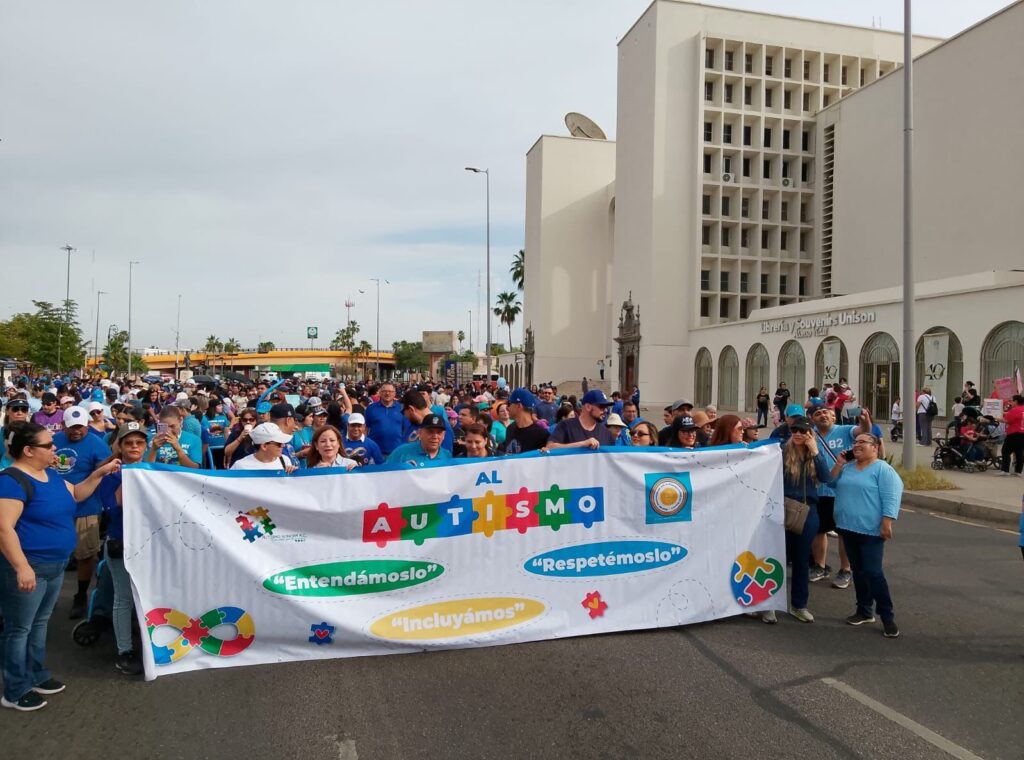 Séptima marcha por el autismo en Hermosillo promueve inclusión y respeto