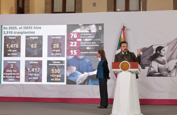 Trasplantes al alza: IMSS y sector salud van por récord en 2026