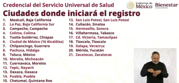 Arranca el 13 de abril credencialización del Servicio Universal de Salud