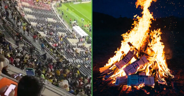Boletos VIP que valían 9 mil para América vs Cruz Azul serán usados para encender una fogata