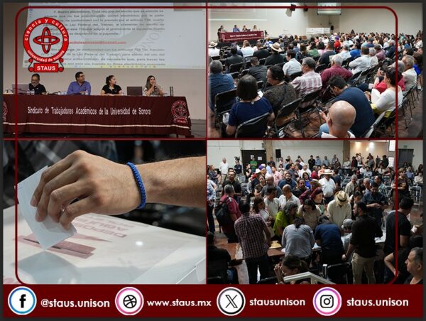 Académicos del Staus votan a favor de huelga en la Universidad de Sonora