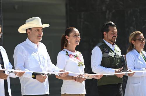 Gobernador Durazo y presidenta Sheinbaum cumplen con Hospital Universitario en Sonora