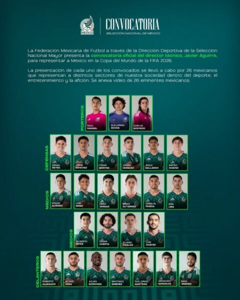 México ya tiene a sus guerreros