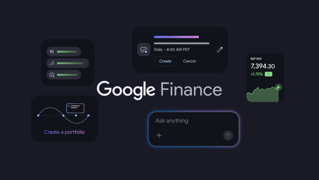 Nuestras últimas actualizaciones de Google Finance, incluida una nueva aplicación