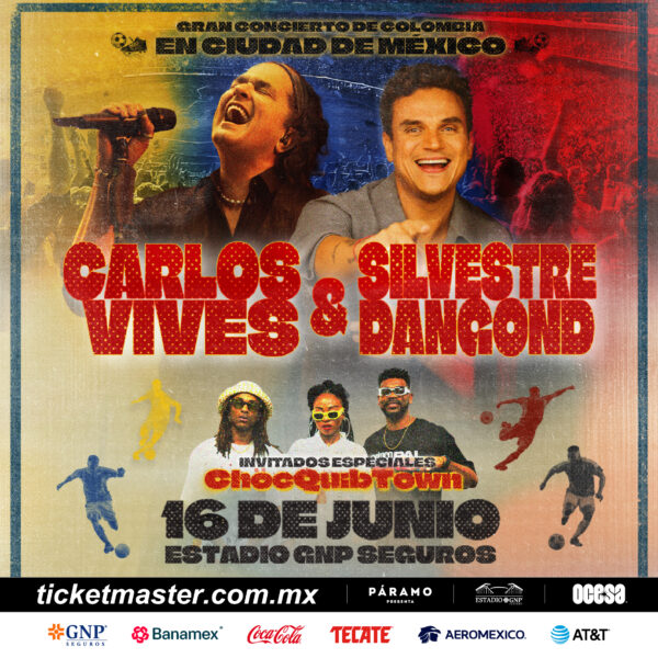 Ojito colombianos y amantes del vallenato: Carlos Vives y Silvestre Dangond darán tremenda fiesta en el Estadio GNP Seguros