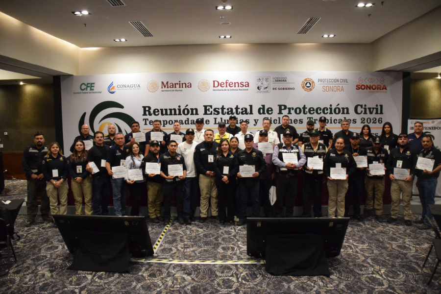 Protección Civil de Sonora capacita a los coordinadores municipales ante la temporada de lluvias
