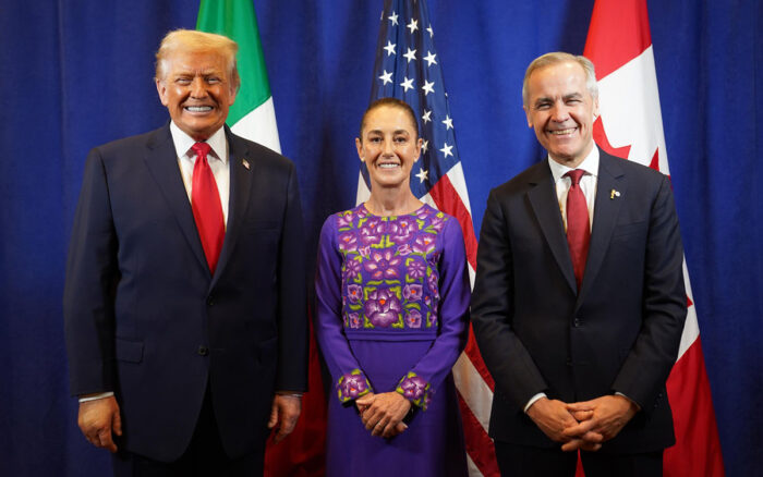 Sheinbaum llega a Nueva York para asistir a la final del Mundial 2026; la reciben con mariachis - Ilustración 1