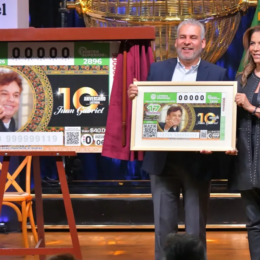 Juan Gabriel aparece en billete de Lotería Nacional a 10 años de su muerte - Ilustración 2