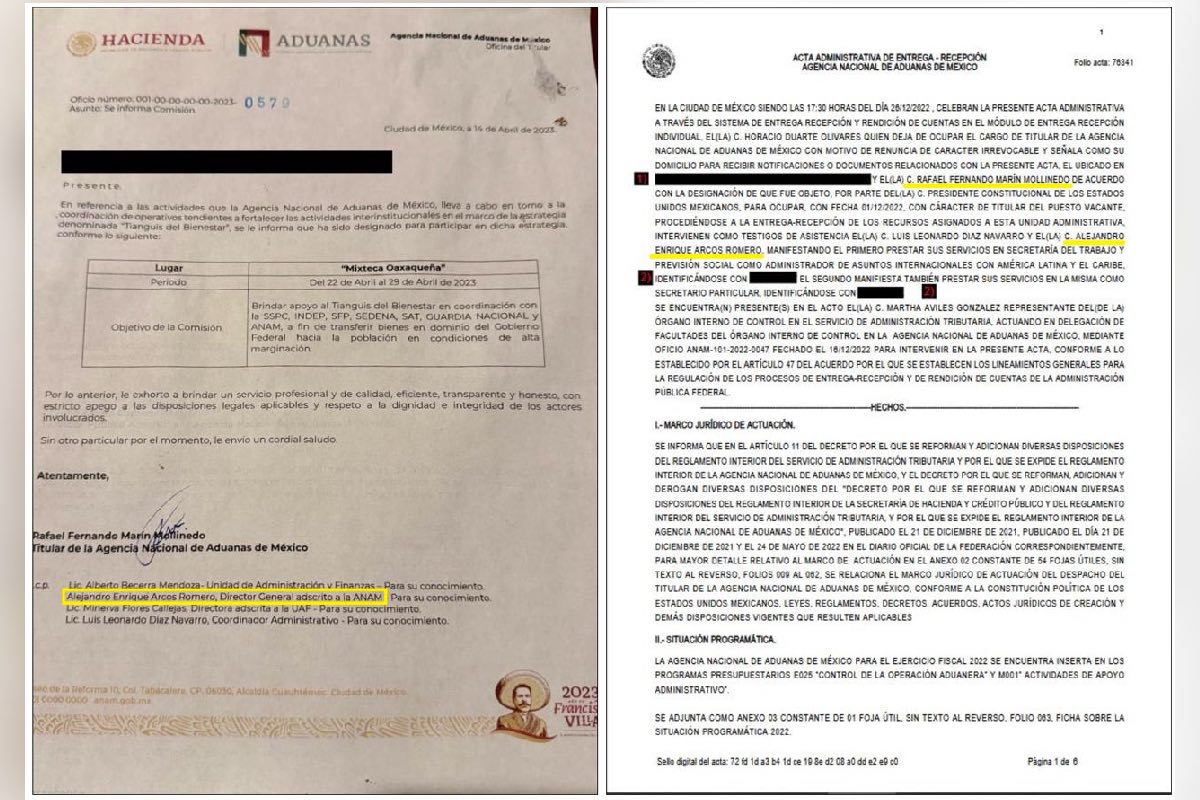 Paso “fantasma” de Arcos Romero por Aduanas: aparece en documentos, pero no en directorios de ANAM - Ilustración 1
