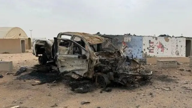 Las imágenes que revelan la destrucción causada por Irán en instalaciones militares de EE.UU. - Ilustración 1
