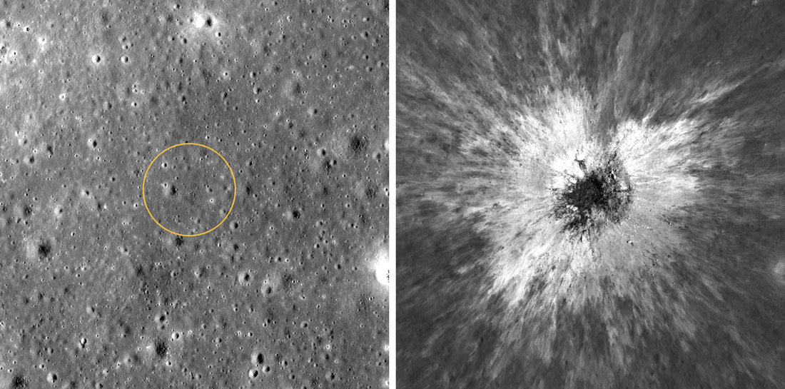 Un gigantesco cráter que solo aparece cada 130 años quedó al descubierto en la Luna - Ilustración 1