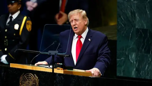 3 afirmaciones que Trump realizó ante la Asamblea General de la ONU, verificadas por la BBC - Ilustración 1