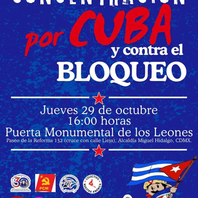 Convocan en CDMX a concentración contra el bloqueo a Cuba mientras la ONU debate sanciones de EU - Ilustración 1